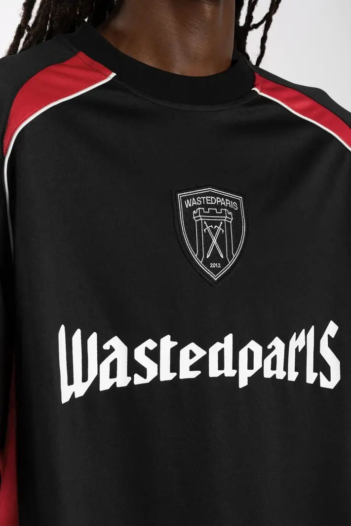 WASTED PARIS WASTED PARIS rain football shirt - black