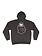 NNSNS NNSNS head logo mosaic hooded- charcoal