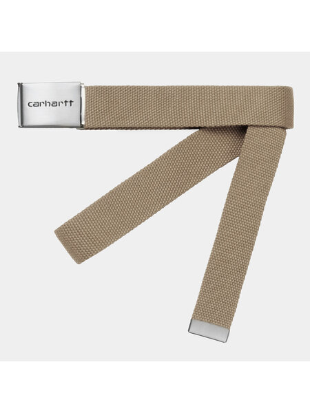 CARHARTT WIP CARHARTT WIP clip belt chrome - leather