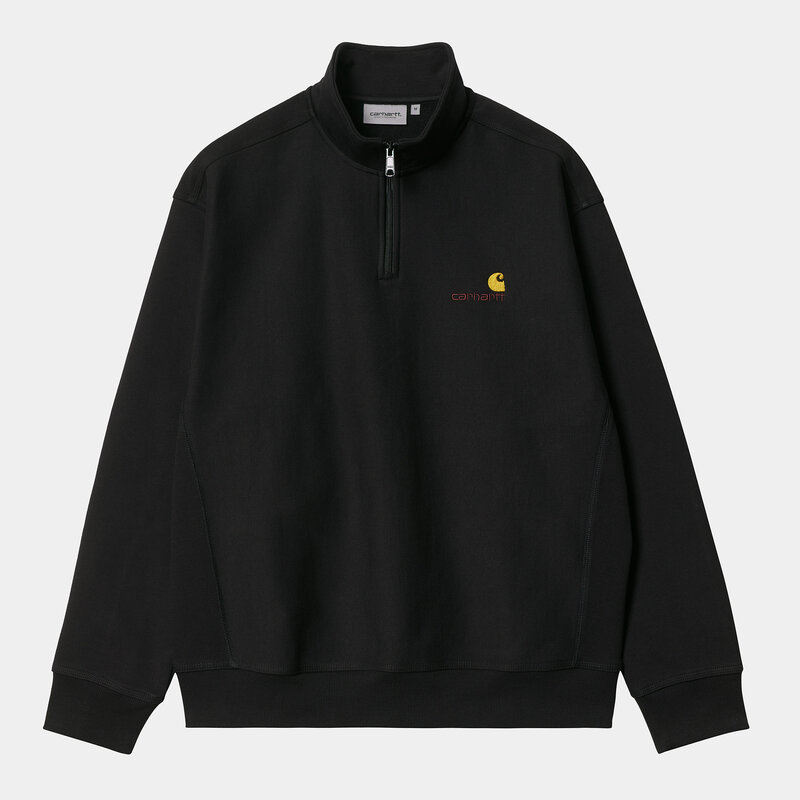 CARHARTT WIP CARHARTT WIP half zip american script - black