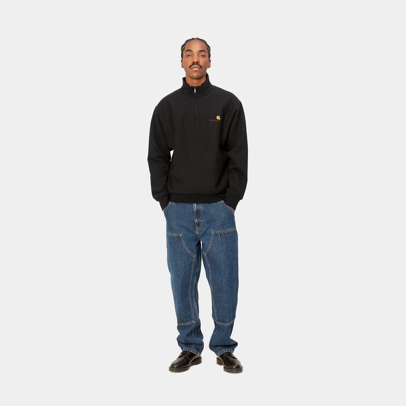 CARHARTT WIP CARHARTT WIP half zip american script - black