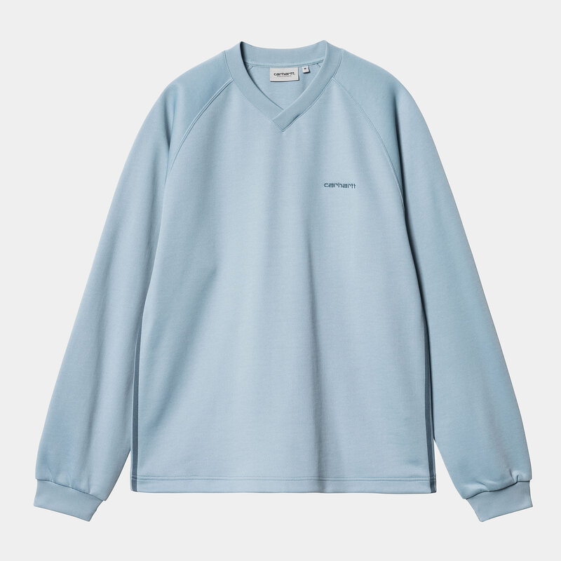 CARHARTT WIP CARHARTT WIP bolan v-neck sweat - dusty ice