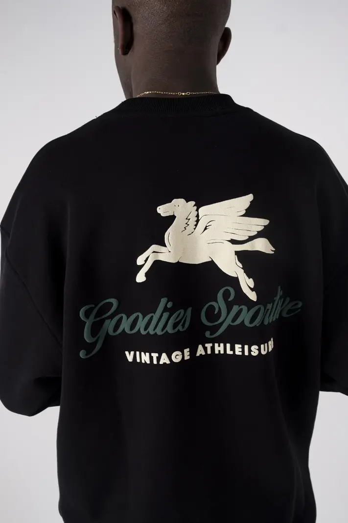 Goodies Sportive GOODIES SPORTIVE premium black crewneck