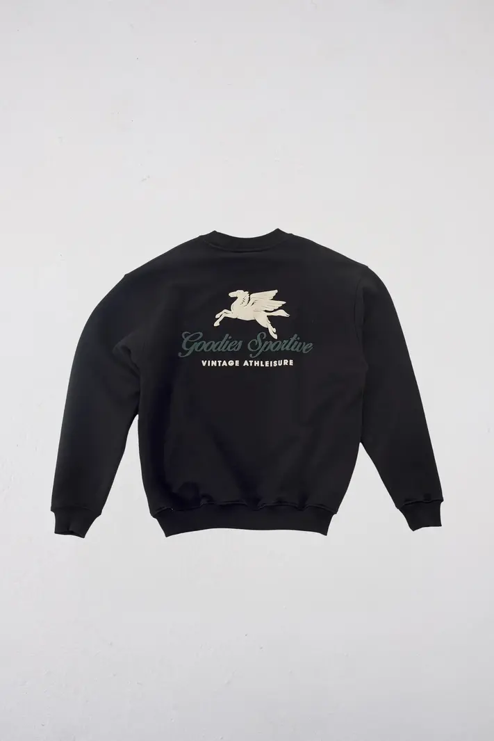 Goodies Sportive GOODIES SPORTIVE premium black crewneck