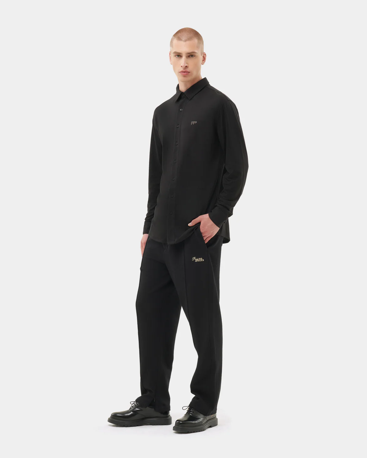 Filling Pieces FILLING PIECES - jersey shirt - black