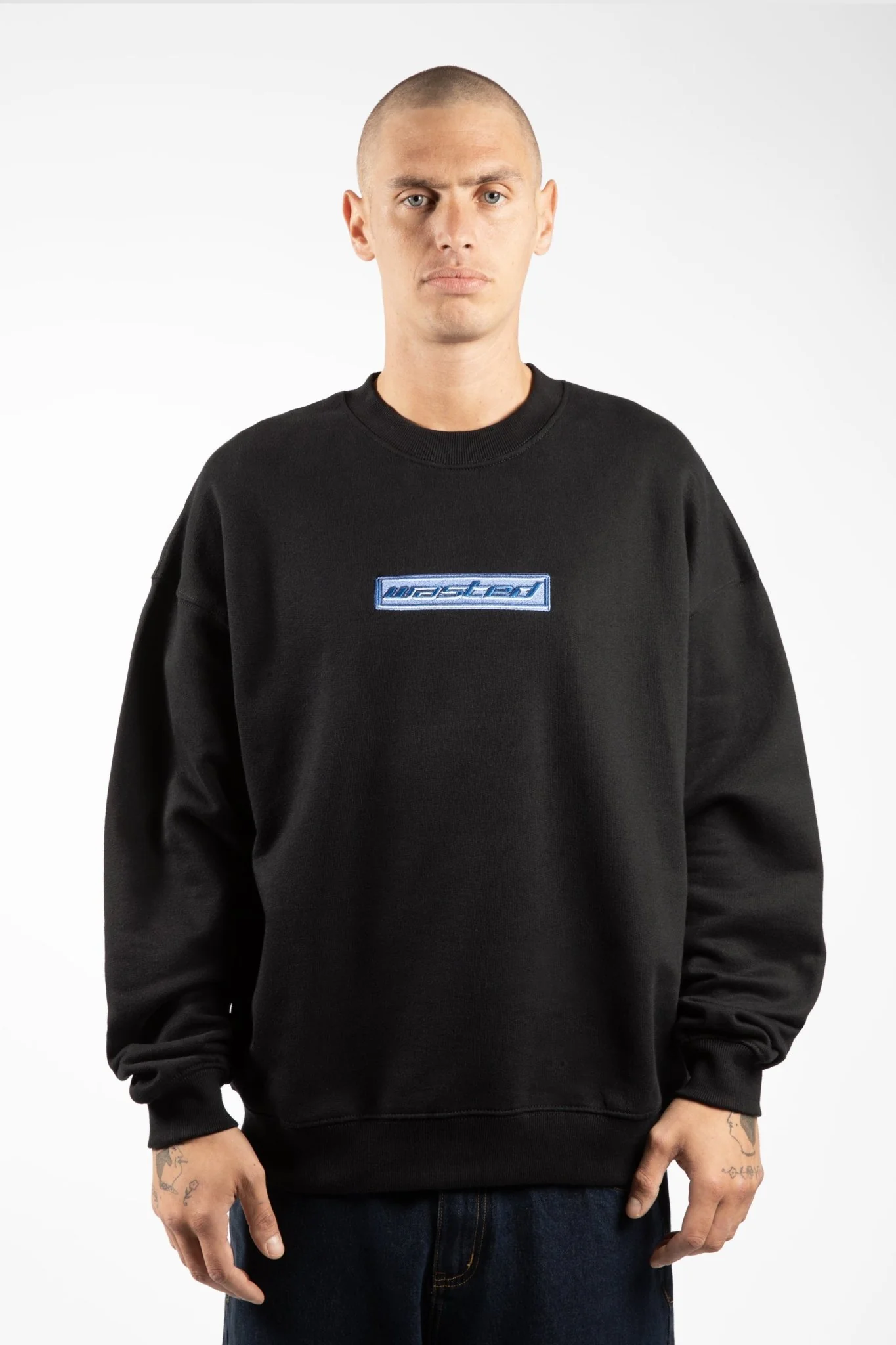 WASTED PARIS WASTED PARIS pulse crewneck - black
