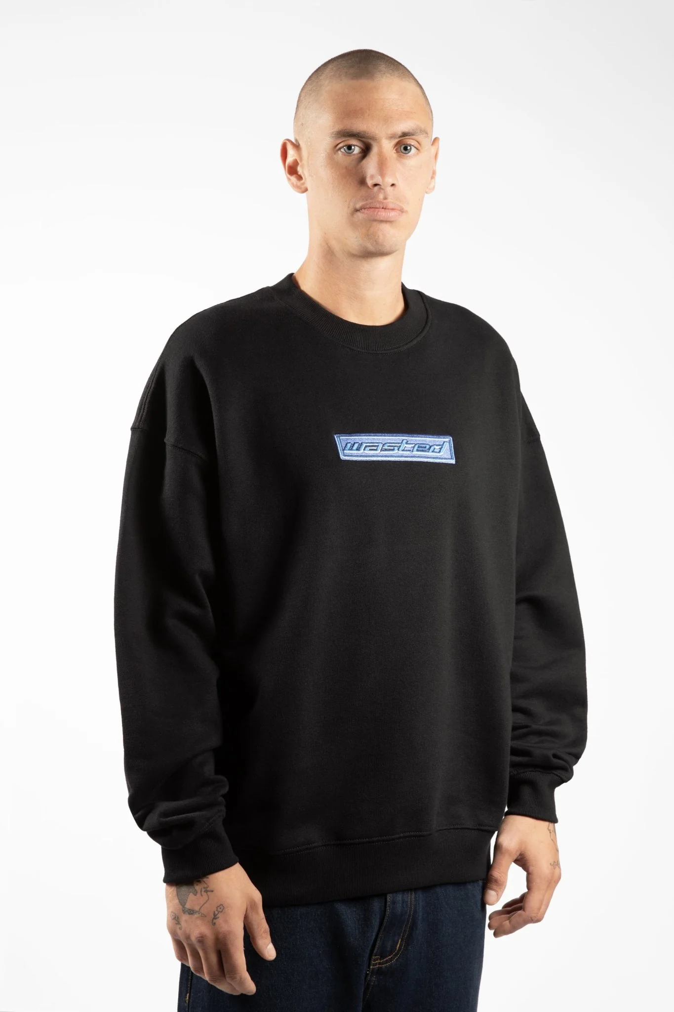 WASTED PARIS WASTED PARIS pulse crewneck - black