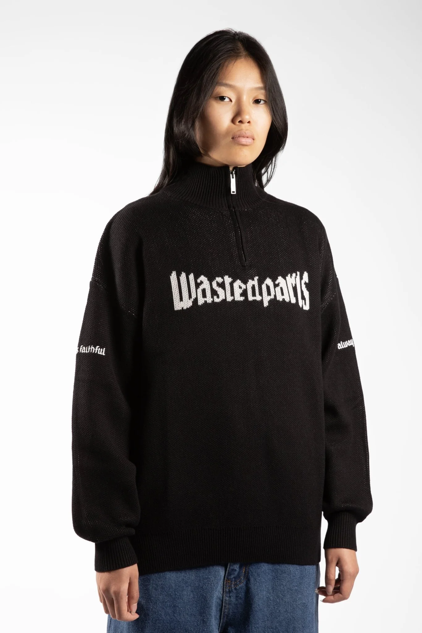 WASTED PARIS WASTED PARIS united trucker sweat - black