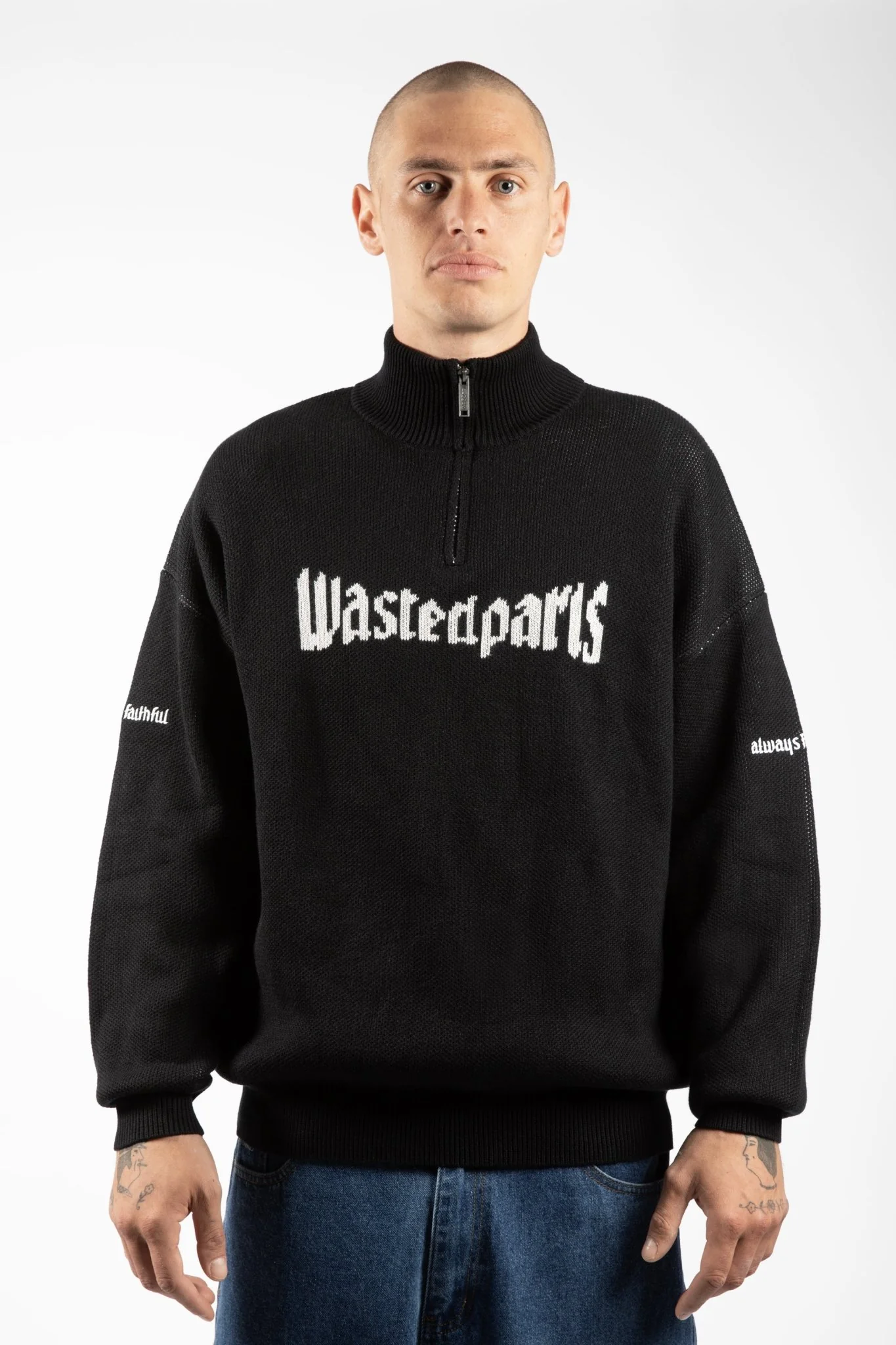 WASTED PARIS WASTED PARIS united trucker sweat - black