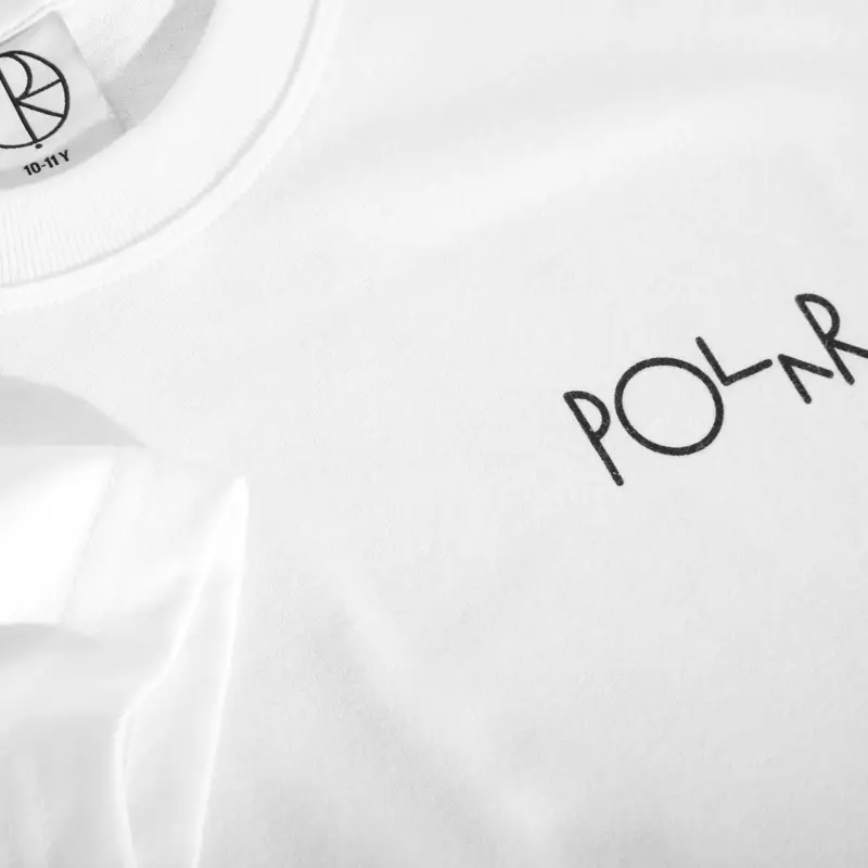 Polar Polar - Jr Tee - Stroke Logo - White