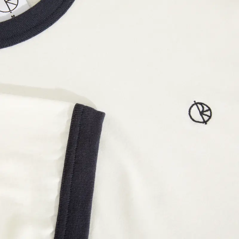 Polar Polar - Ringer Tee - Cloud White / Navy