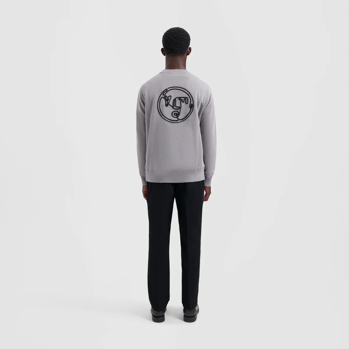 OLAF OLAF nostalgia face crewneck - slate grey