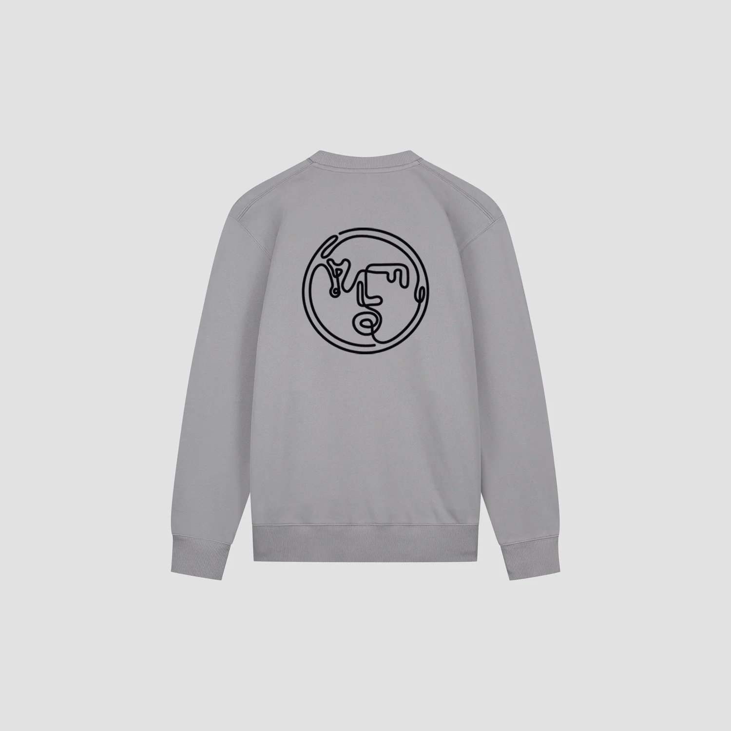 OLAF OLAF nostalgia face crewneck - slate grey