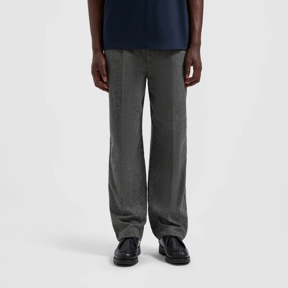 OLAF OLAF houndstooth pleated tailored pant