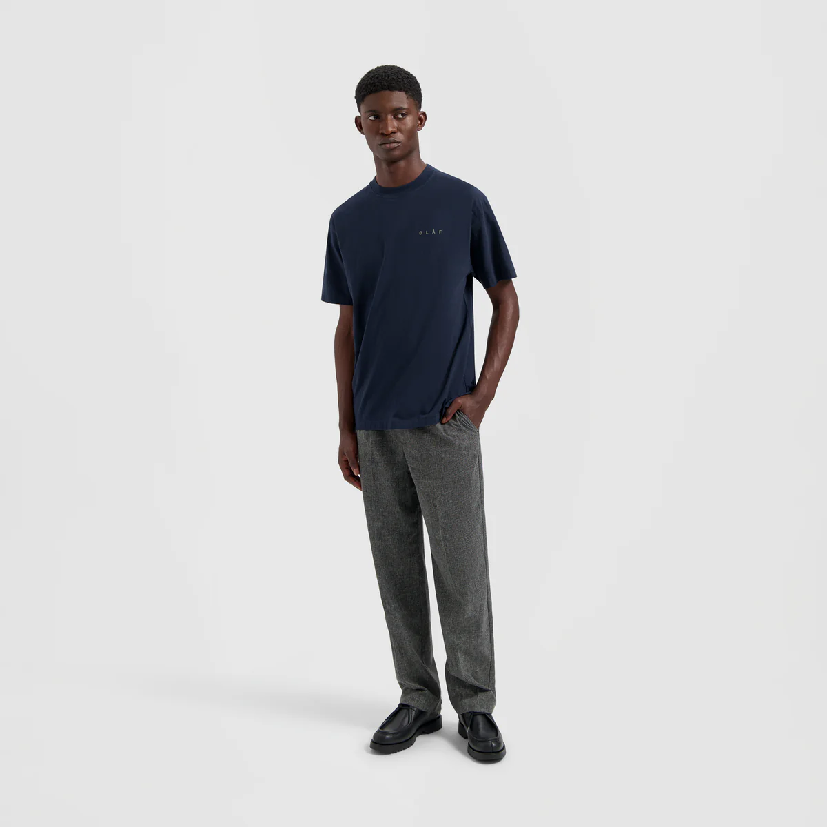 OLAF OLAF houndstooth pleated tailored pant