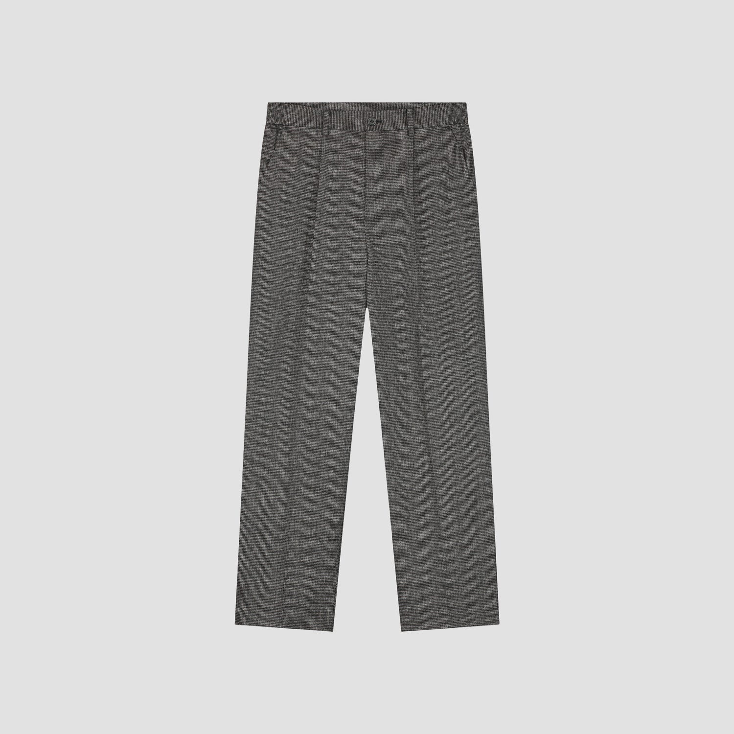 OLAF OLAF houndstooth pleated tailored pant