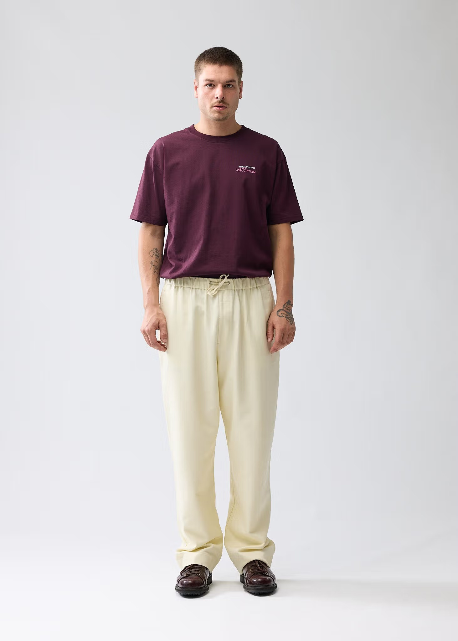 New Amsterdam NEW AMSTERDAM work trousers - bone
