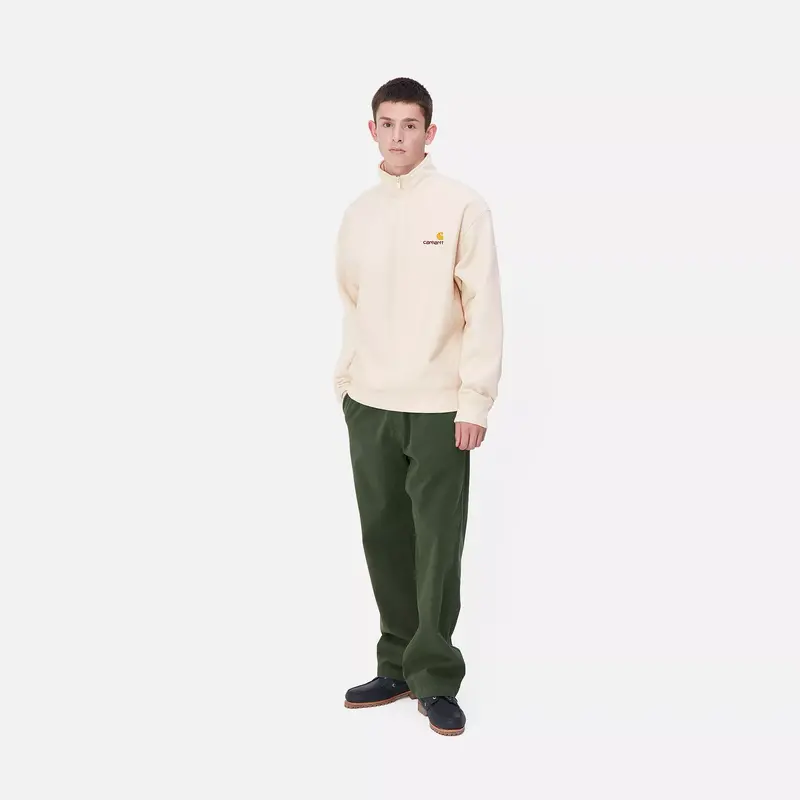 CARHARTT WIP CARHARTT WIP half zip american script - moonbeam