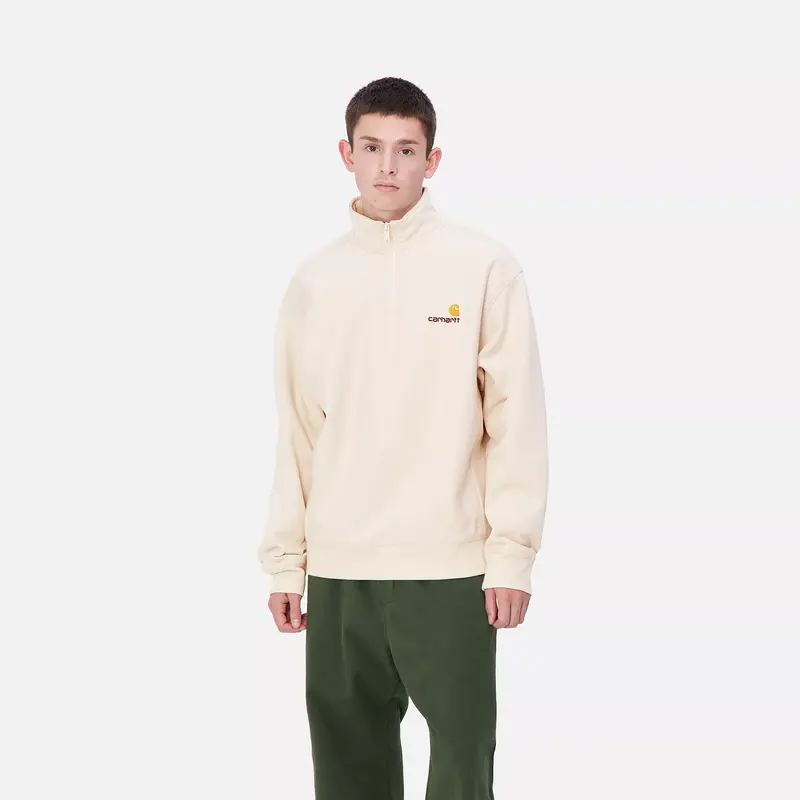 CARHARTT WIP CARHARTT WIP half zip american script - moonbeam