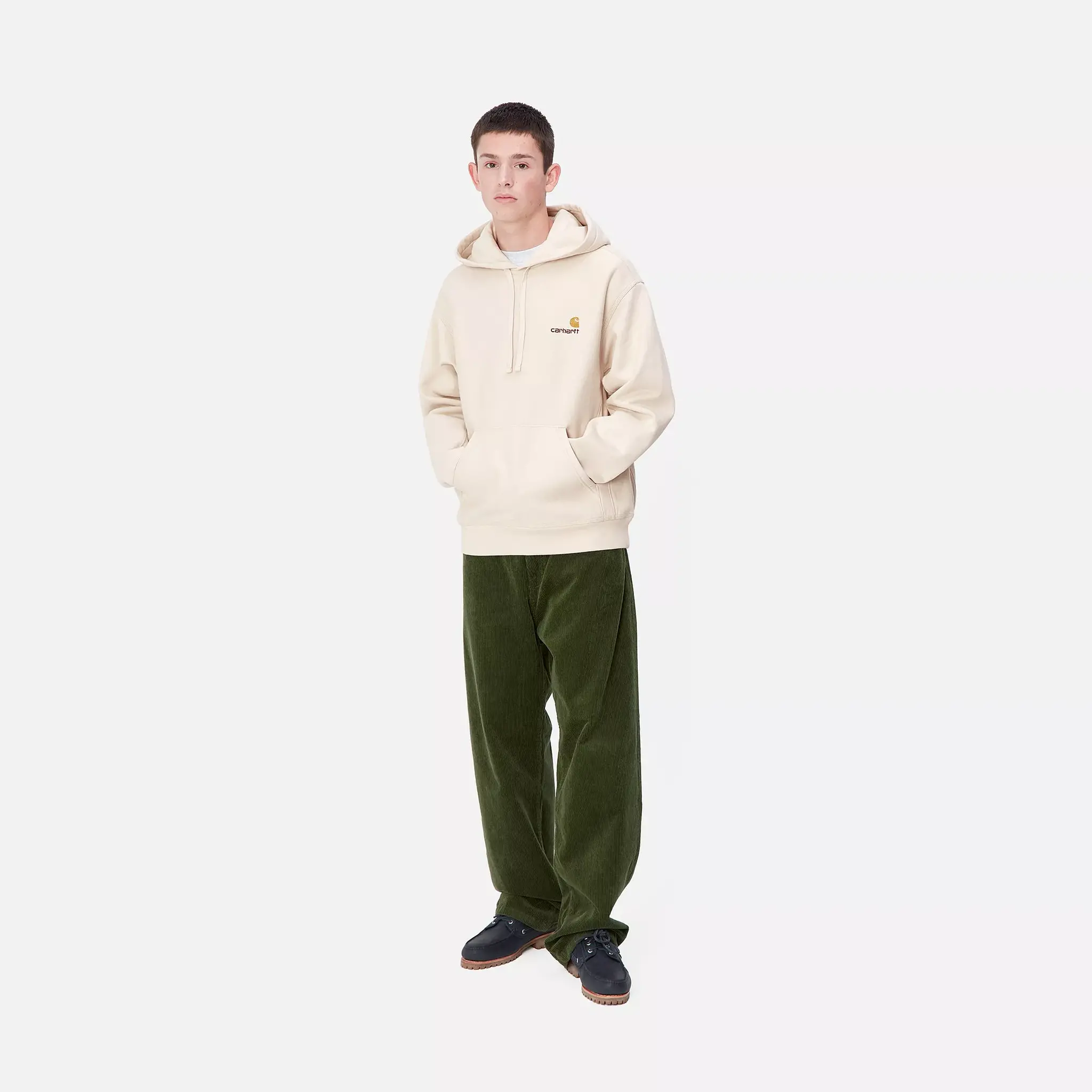 CARHARTT WIP CARHARTT WIP hooded american script - moonbeam