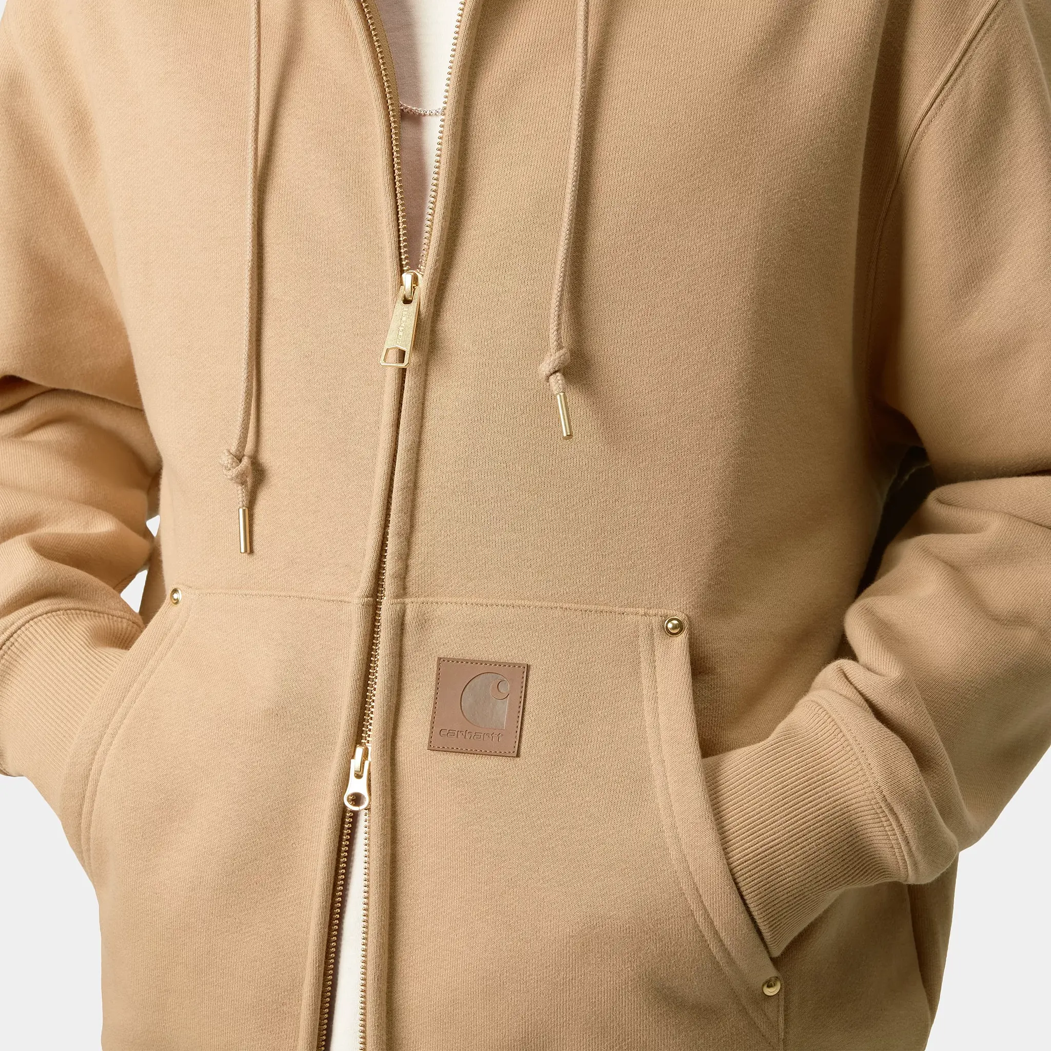 CARHARTT WIP CARHARTT WIP hooded eldon sweat jacket -brown