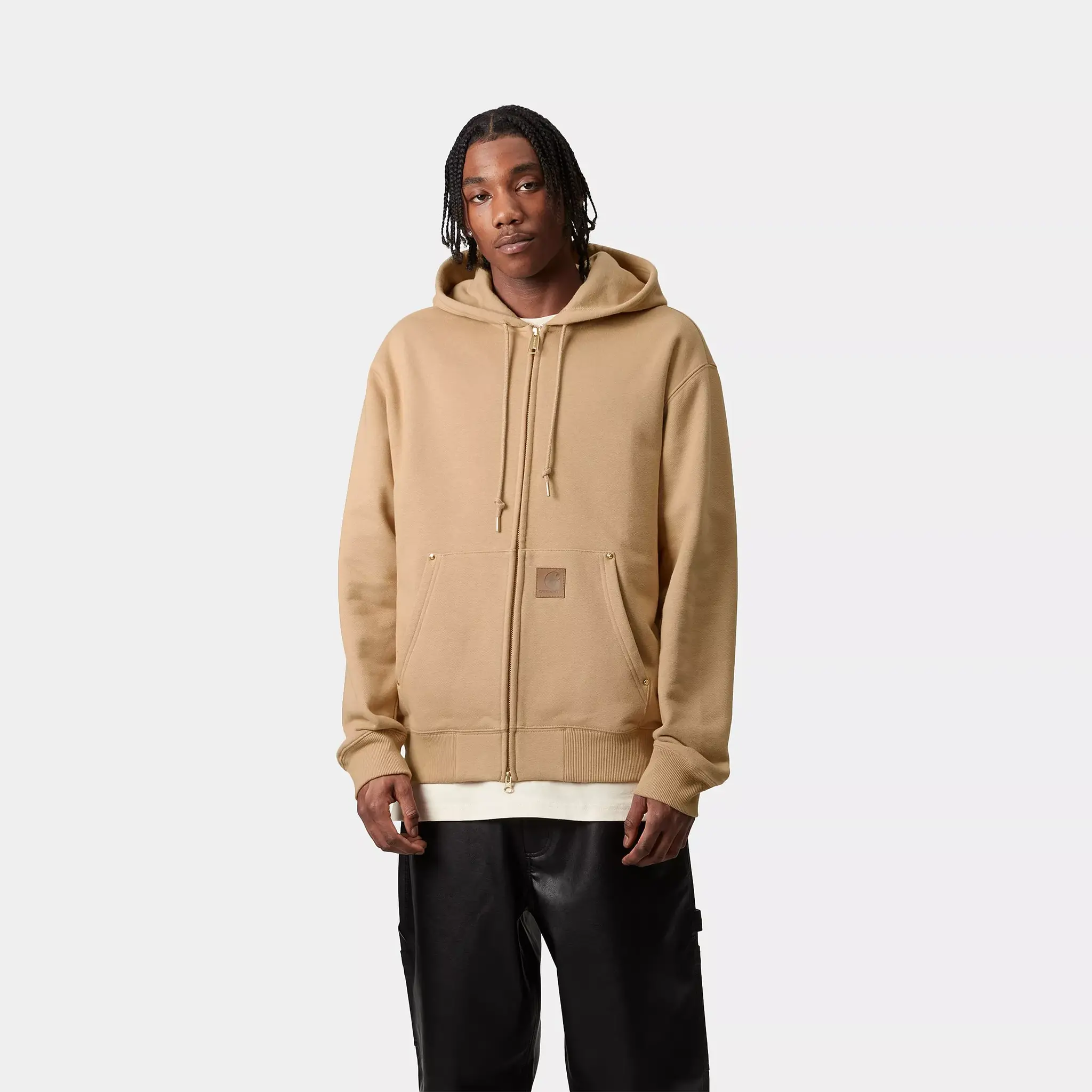 CARHARTT WIP CARHARTT WIP hooded eldon sweat jacket -brown