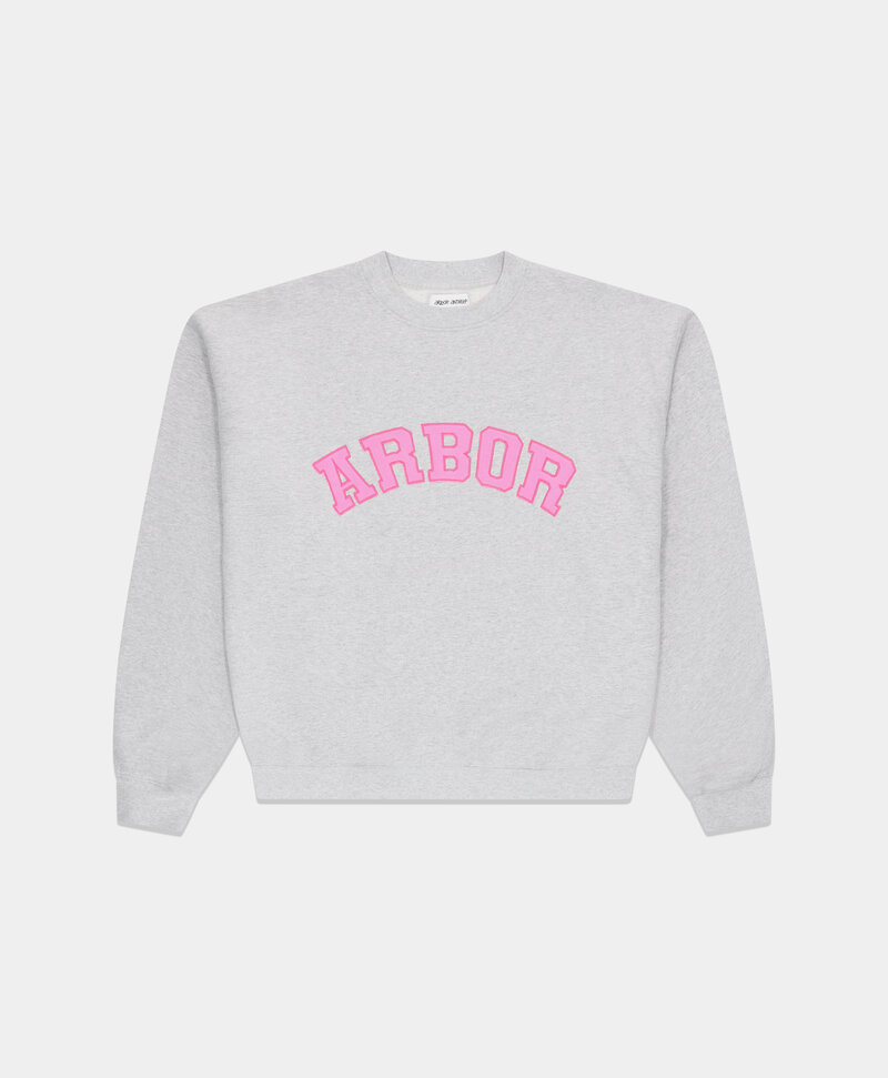 ARBOR ANTWERP ARBOR ANTWERP pink arbor crewneck grey