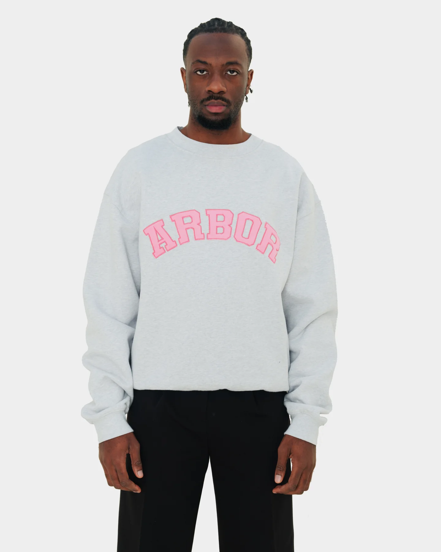 ARBOR ANTWERP ARBOR ANTWERP pink arbor crewneck grey