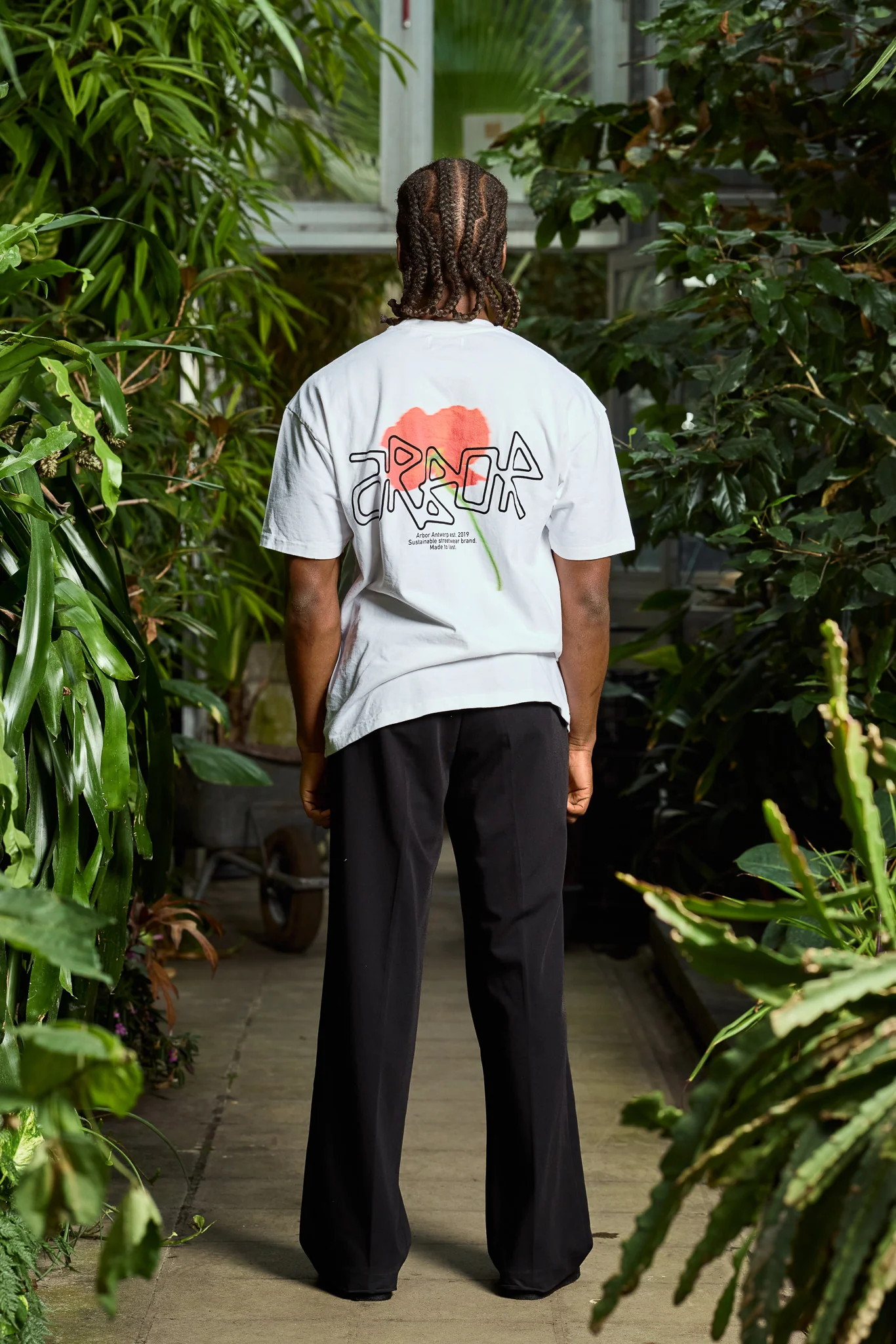 ARBOR ANTWERP ARBOR ANTWERP orange poppy shirt