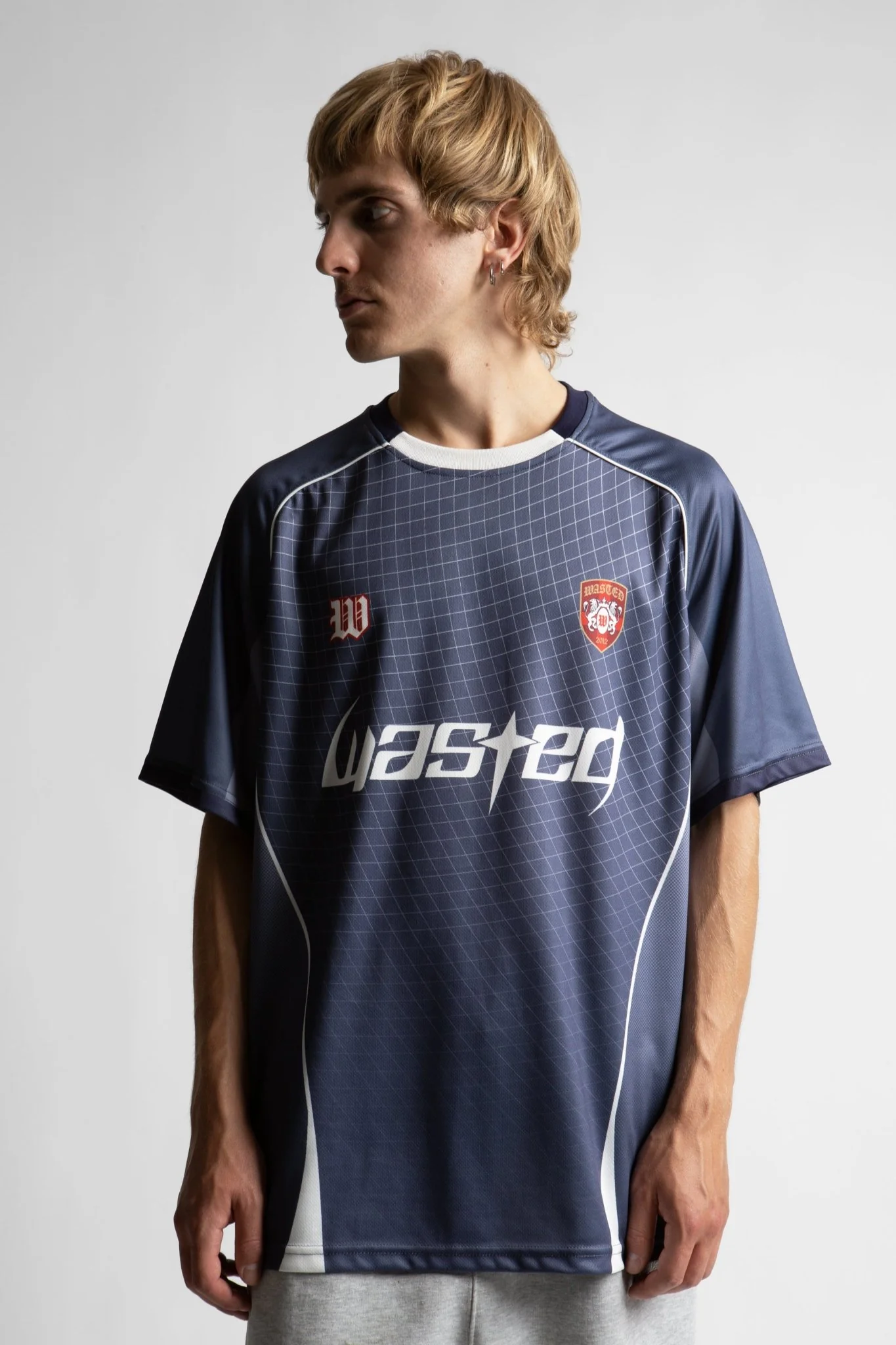 WASTED PARIS WASTED PARIS spine football jersey - ash blue