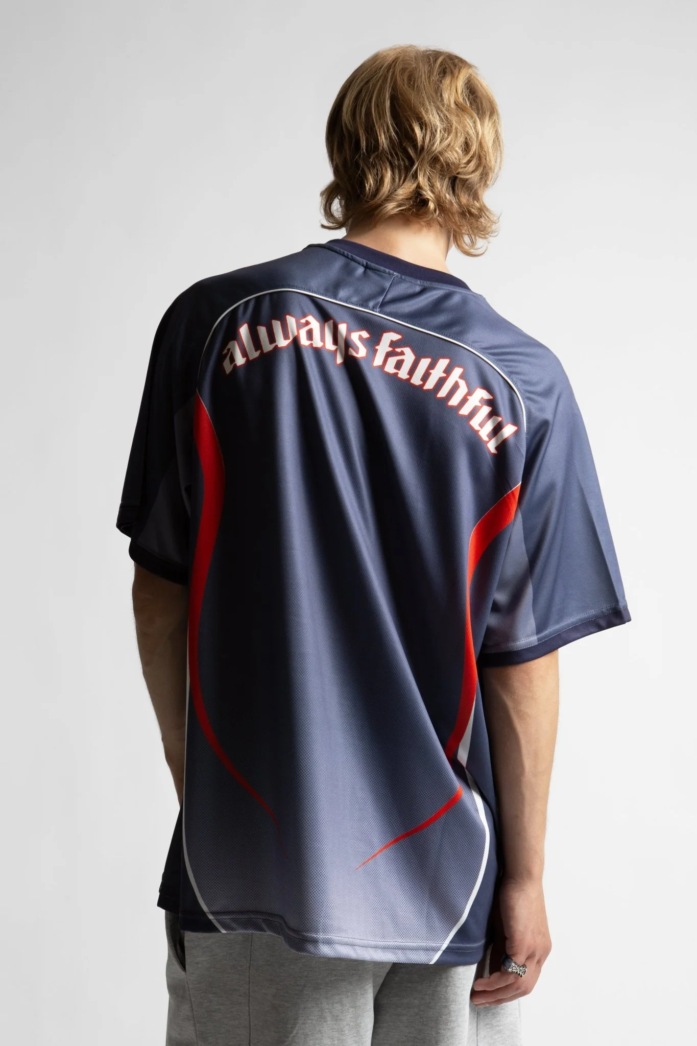 WASTED PARIS WASTED PARIS spine football jersey - ash blue