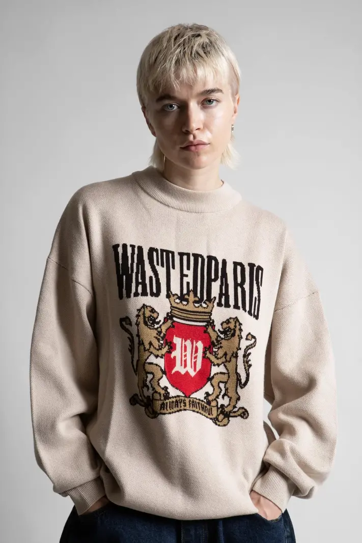 WASTED PARIS WASTED PARIS crest sweater - sahara
