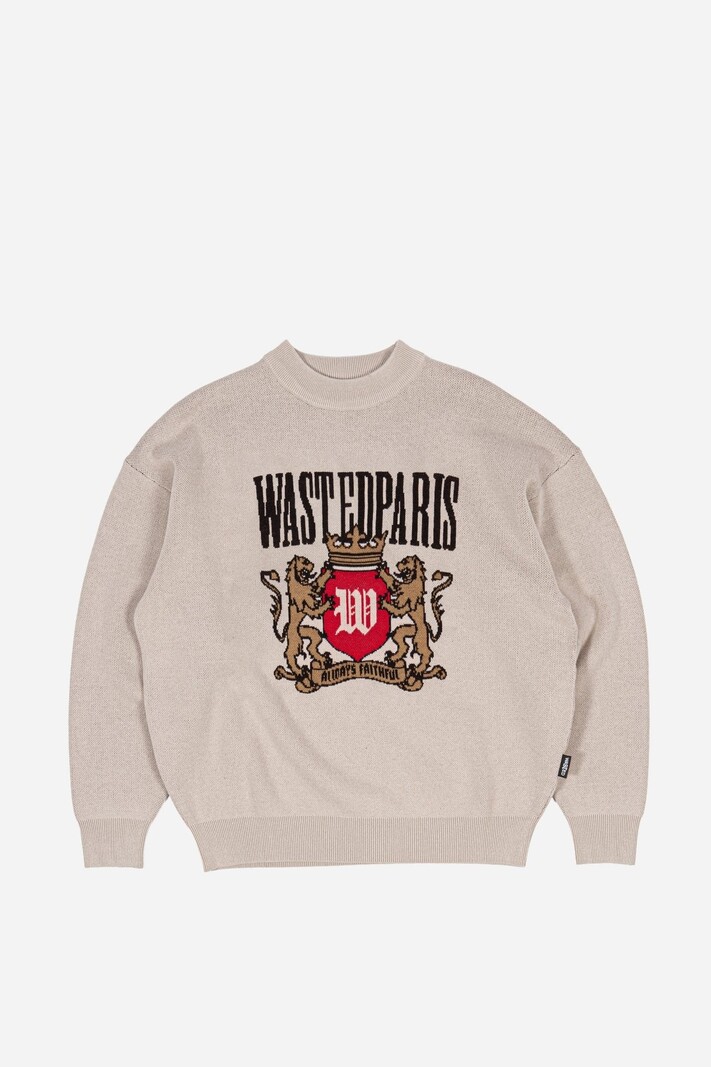 WASTED PARIS WASTED PARIS crest sweater - sahara