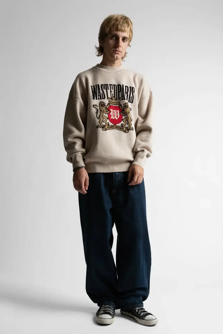 WASTED PARIS WASTED PARIS crest sweater - sahara