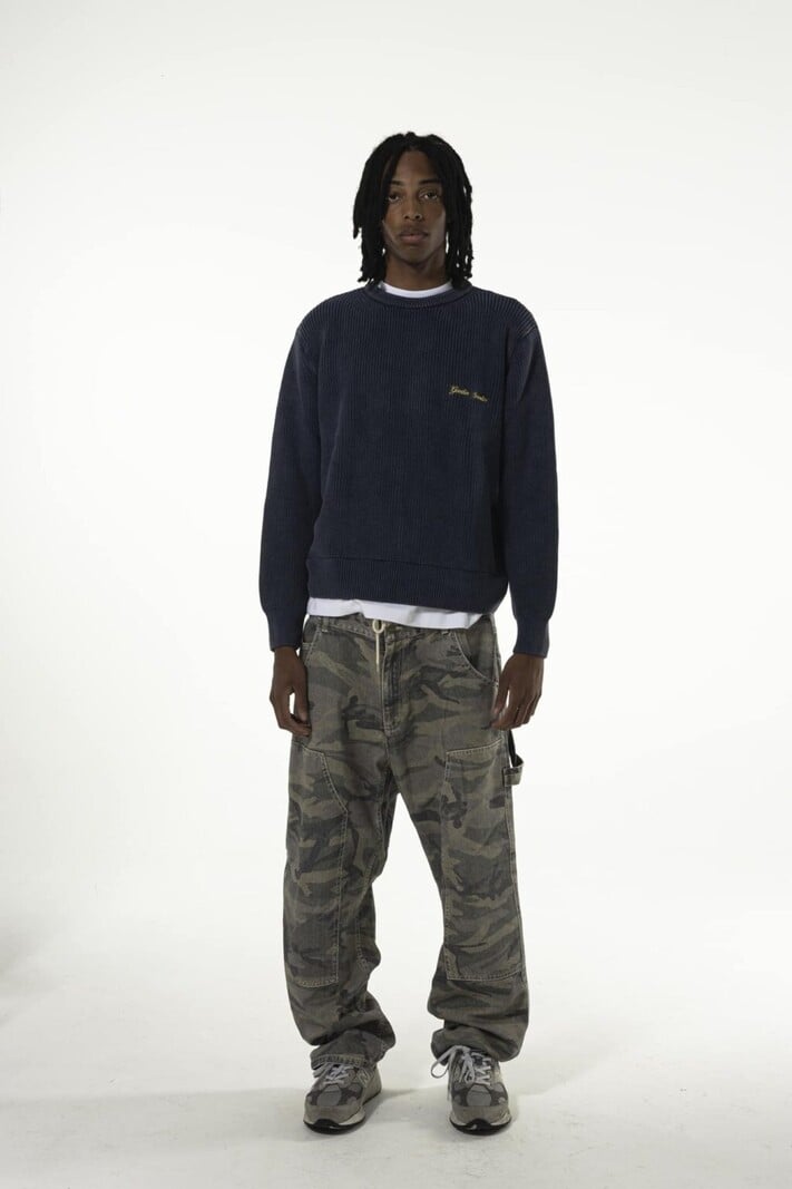GOODIES SPORTIVE GOODIES SPORTIVE washed insignia knit