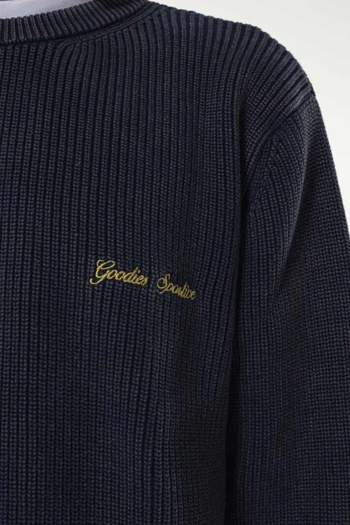GOODIES SPORTIVE GOODIES SPORTIVE washed insignia knit