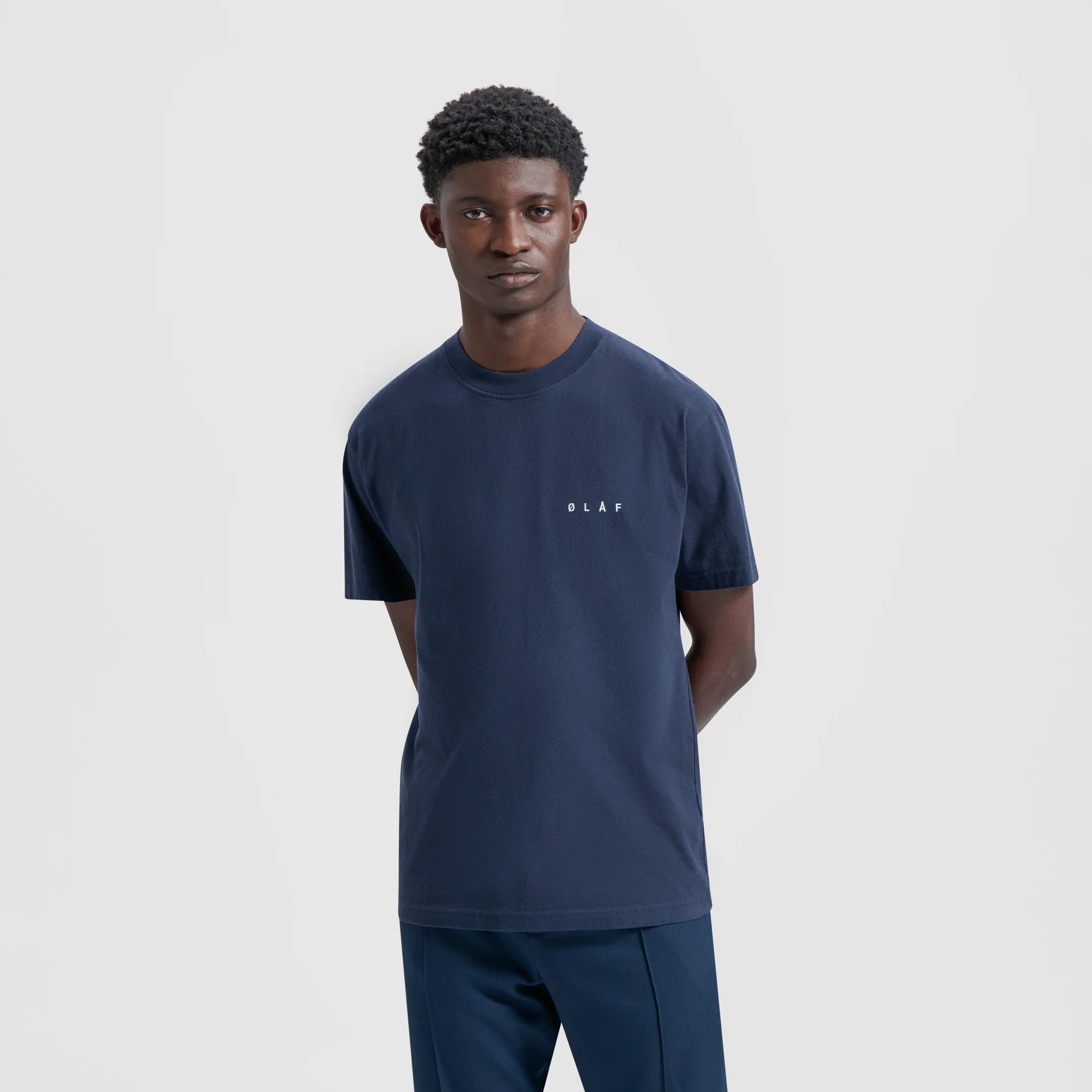 OLAF OLAF face tee - navy