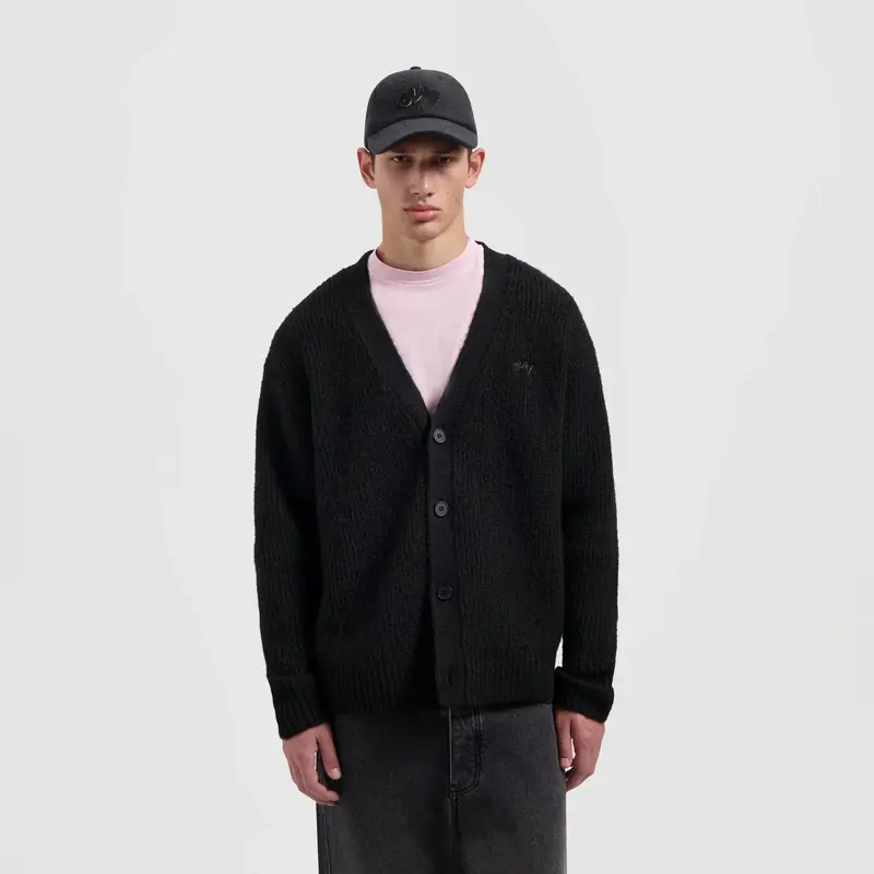 OLAF OLAF signature knitted cardigan - black