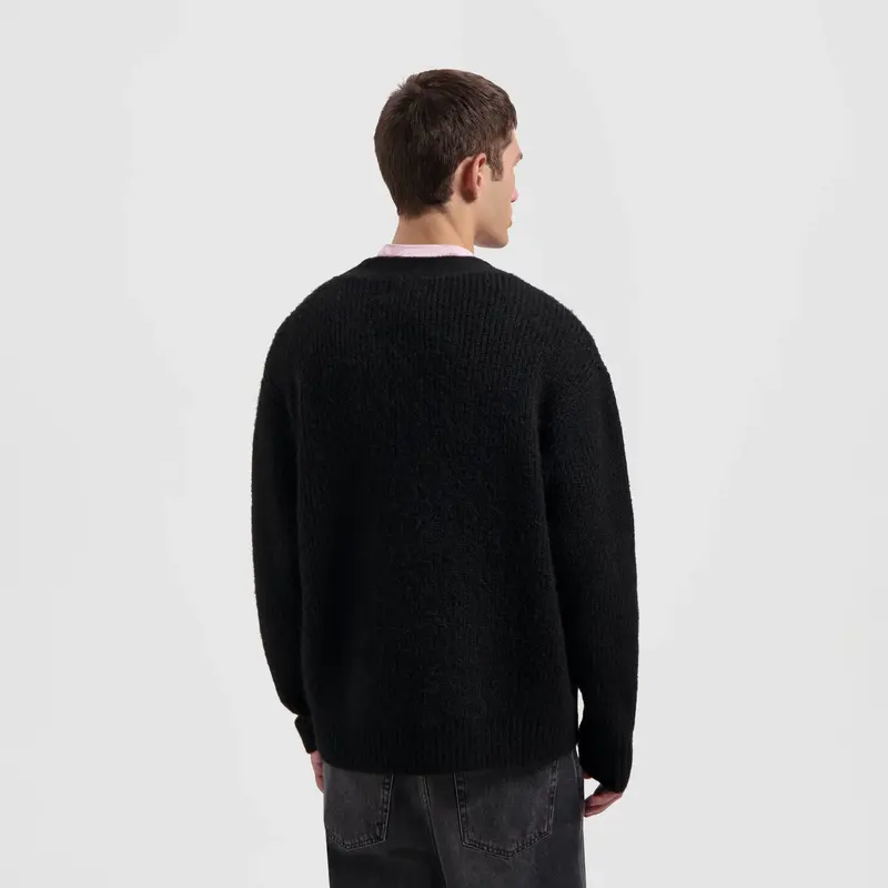 OLAF OLAF signature knitted cardigan - black