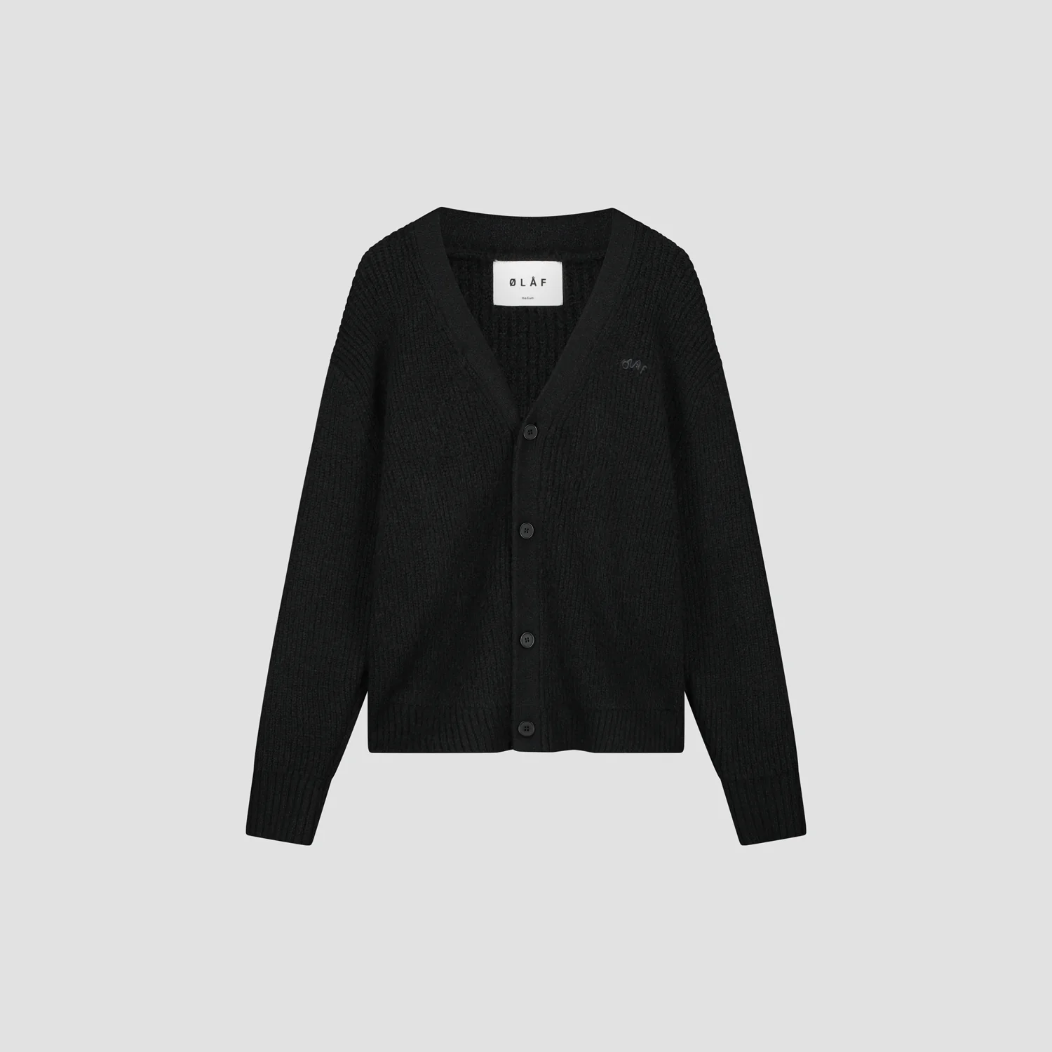 OLAF OLAF signature knitted cardigan - black