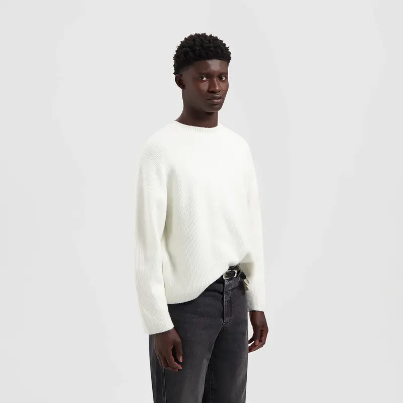 OLAF OLAF signature knitter crewneck - white