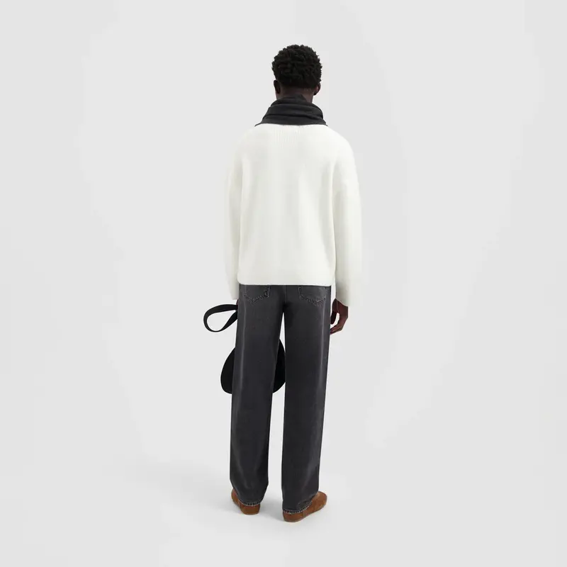 OLAF OLAF signature knitter crewneck - white