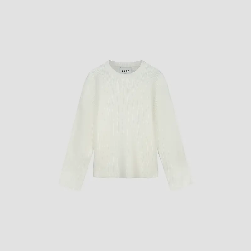OLAF OLAF signature knitter crewneck - white