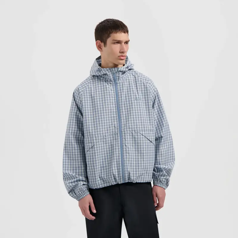 OLAF OLAF checked windbreaker