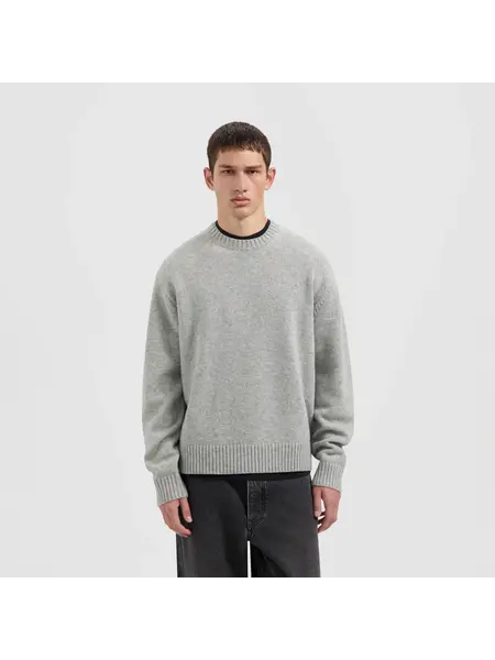 OLAF OLAF essential knitted crewneck - heather grey