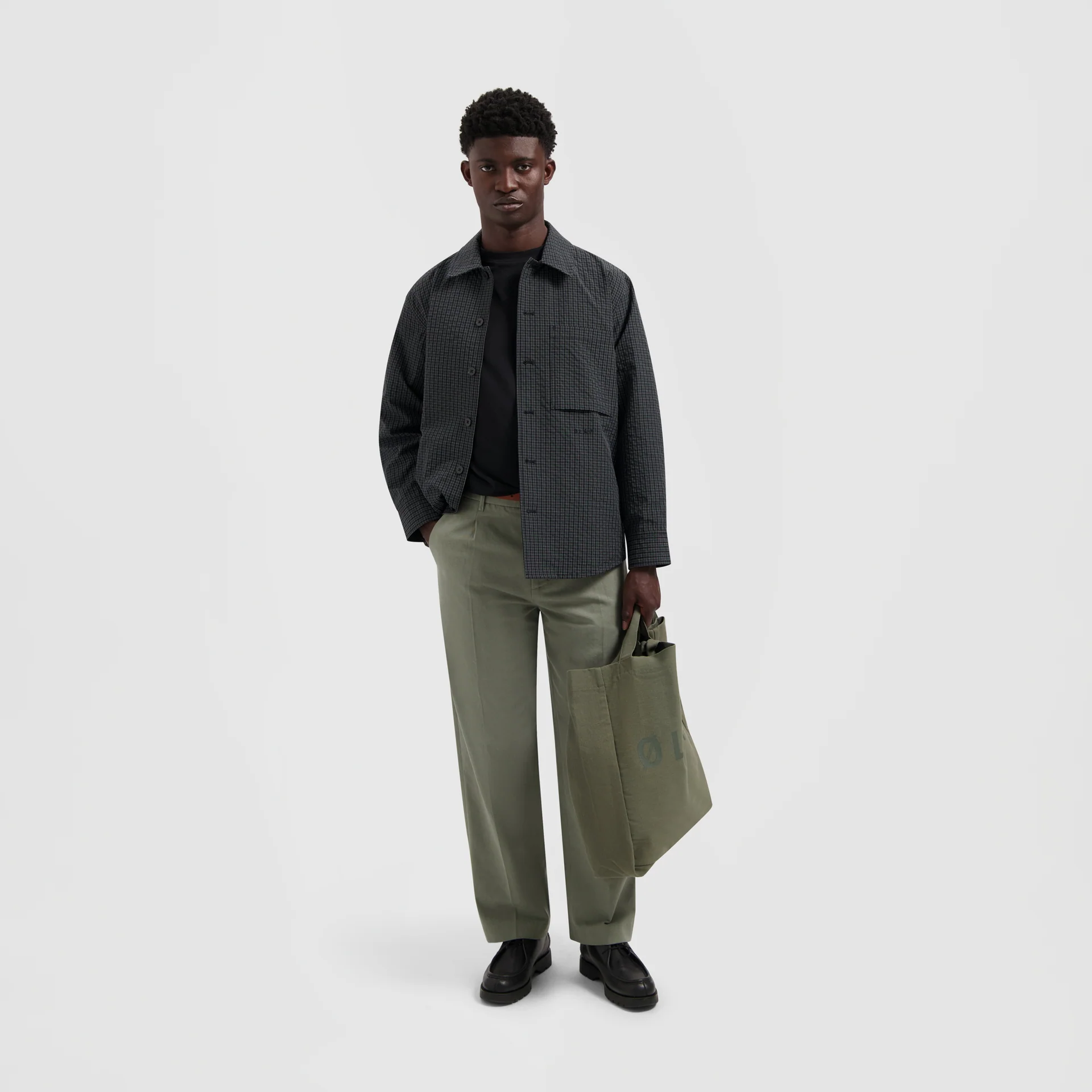 OLAF OLAF ripstop overshirt - black