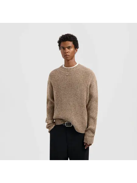 OLAF OLAF essential melange knitted crewneck - foxtrot