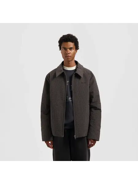 OLAF OLAF checked padded coach jacket - hot fudge