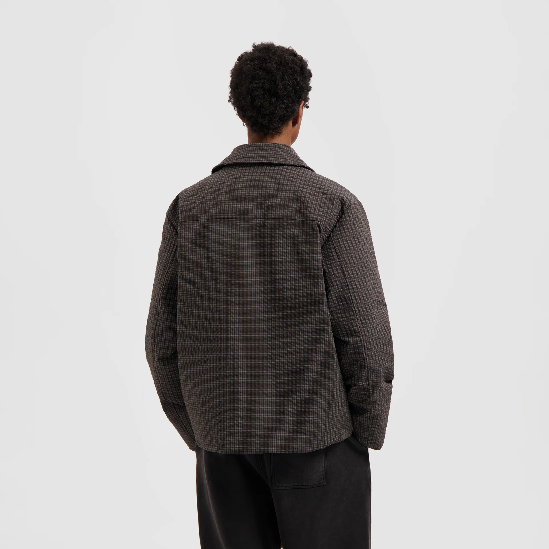 OLAF OLAF checked padded coach jacket - hot fudge