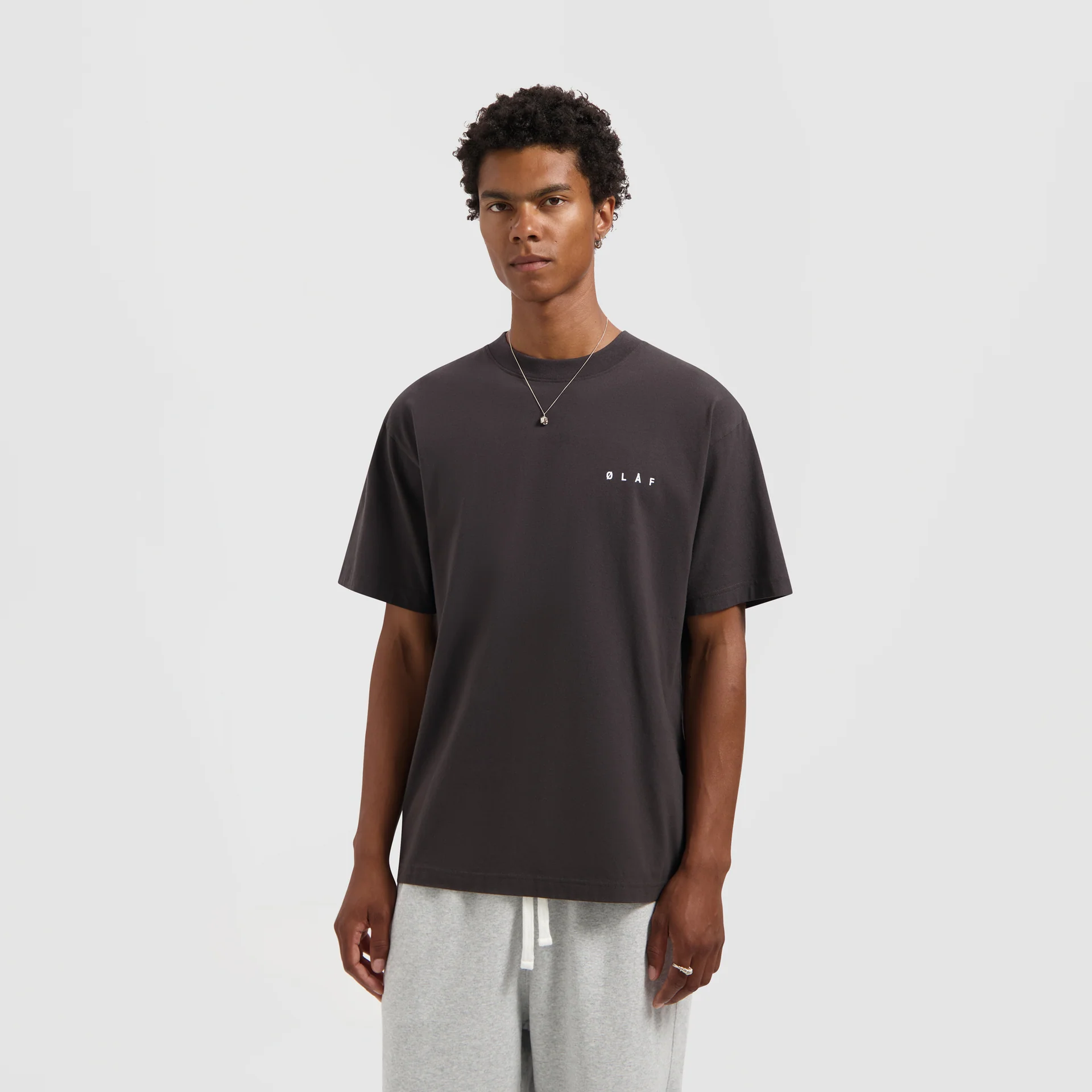 OLAF OLAF crafted face tee - charcoal
